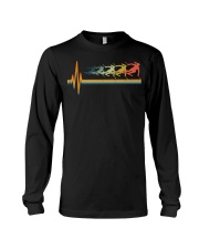 Skiing Heartbeat Vintage Long Sleeve Tee tile