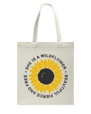 She Is A Wildflower Tote Bag tile
