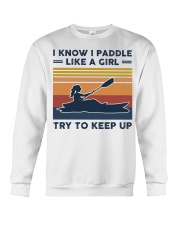 I Know I Paddle Like A Girl - Kayaking Retro Crewneck Sweatshirt tile