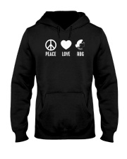 Peace Love RBG Hooded Sweatshirt tile