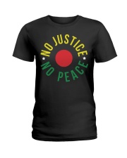 No Justice No Peace Ladies T-Shirt tile