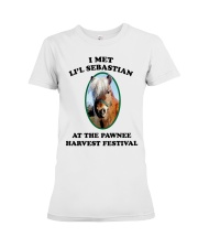 I Met Li'l Sebastian Premium Fit Ladies Tee tile