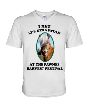 I Met Li'l Sebastian V-Neck T-Shirt tile