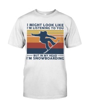 I Might Look Like I'm Listening To You Classic T-Shirt tile