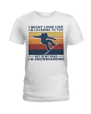 I Might Look Like I'm Listening To You Ladies T-Shirt tile