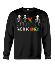 Dare To Be Yourself LGBT Pride Crewneck Sweatshirt thumbnail