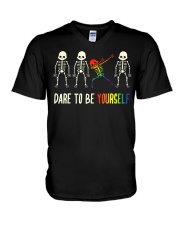 Dare To Be Yourself LGBT Pride V-Neck T-Shirt thumbnail