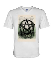 Pentacle Dictionary V-Neck T-Shirt tile