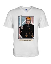 RBG Card V-Neck T-Shirt tile
