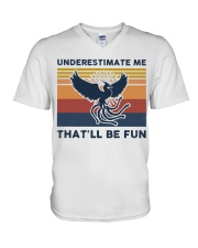 Underestimate Me That'll Be Fun - Phoenix V-Neck T-Shirt tile