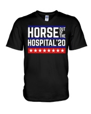 Horse Out Of The Hospital V-Neck T-Shirt tile