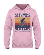 Assuming I'm Just An Old Lady - Biking Hooded Sweatshirt front