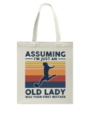 Assuming I'm Just An Old Lady - Football Retro Tote Bag tile