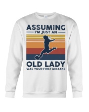 Assuming I'm Just An Old Lady - Football Retro Crewneck Sweatshirt tile