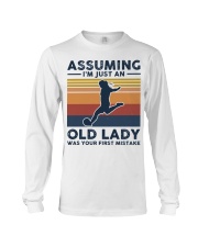 Assuming I'm Just An Old Lady - Football Retro Long Sleeve Tee tile