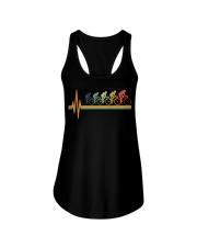 Biking Heartbeat Vintage Ladies Flowy Tank tile