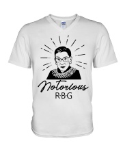Notorious RBG V-Neck T-Shirt tile