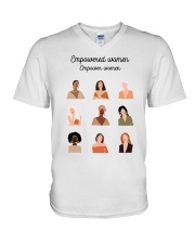 Empowered women Empower women V-Neck T-Shirt tile