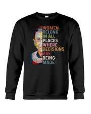 RBG Women Belong In All Places Crewneck Sweatshirt tile