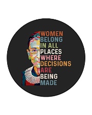 RBG Women Belong In All Places Circle Coaster tile