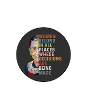 RBG Women Belong In All Places Circle Magnet tile