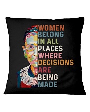 RBG Women Belong In All Places Square Pillowcase tile
