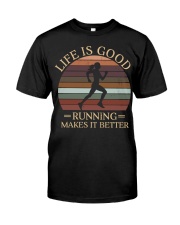 Life Is Good Running Makes It Better Premium Fit Mens Tee tile