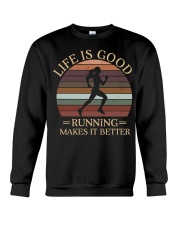 Life Is Good Running Makes It Better Crewneck Sweatshirt tile