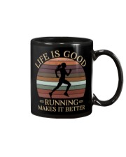 Life Is Good Running Makes It Better Mug tile