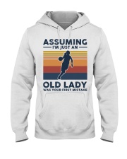 Assuming I'm Just An Old Lady - Basketball Hooded Sweatshirt tile