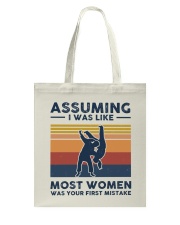 Assuming I Was Like Most Women - Judo Retro Tote Bag tile