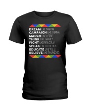 Dream Like Martin - Black History Month Ladies T-Shirt tile