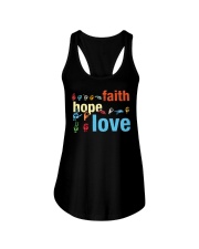 Faith Hope Love Sign Language Ladies Flowy Tank thumbnail