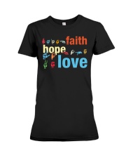 Faith Hope Love Sign Language Premium Fit Ladies Tee thumbnail