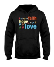 Faith Hope Love Sign Language Hooded Sweatshirt thumbnail