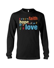 Faith Hope Love Sign Language Long Sleeve Tee thumbnail