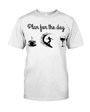 Plan For The Day - Surfing Classic T-Shirt tile