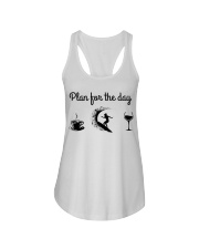 Plan For The Day - Surfing Ladies Flowy Tank tile