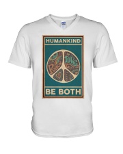 Humankind Be Both V-Neck T-Shirt tile