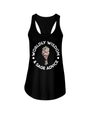 Worldly Wisdom And Sage Advice Ladies Flowy Tank tile