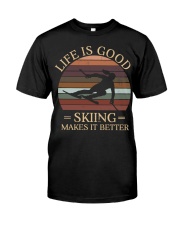 Life Is Good Skiing Makes It Better Premium Fit Mens Tee tile