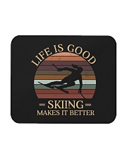 Life Is Good Skiing Makes It Better Mousepad tile