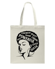 I Am Woman - Black Tote Bag tile