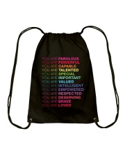 You Are Fabulous Drawstring Bag tile