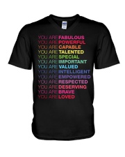 You Are Fabulous V-Neck T-Shirt tile