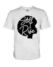 Still I Rise Silhouette V-Neck T-Shirt tile