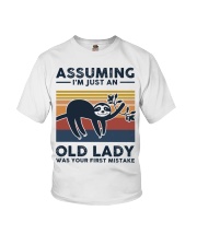 Assuming I'm Just An Old Lady - Sloth Youth T-Shirt tile