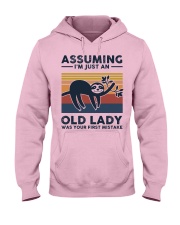 Assuming I'm Just An Old Lady - Sloth Hooded Sweatshirt front