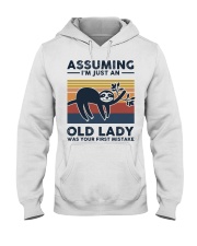 Assuming I'm Just An Old Lady - Sloth Hooded Sweatshirt tile