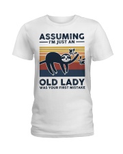 Assuming I'm Just An Old Lady - Sloth Ladies T-Shirt tile